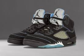 air Jordan 5 retro black university blue