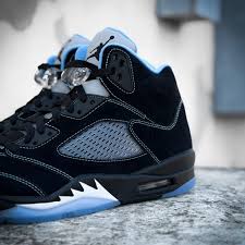 air Jordan 5 retro black university blue